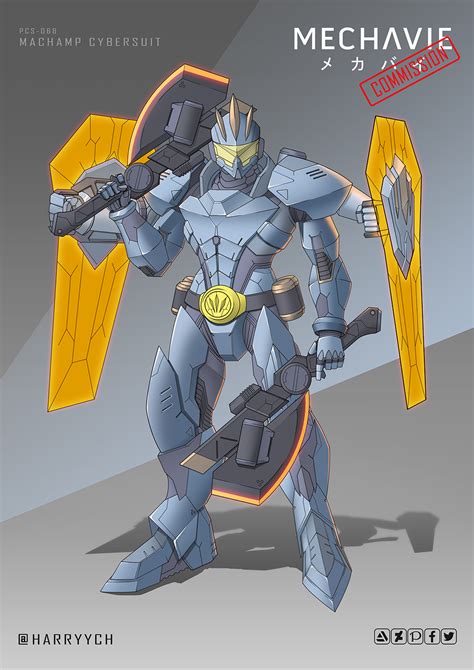 Commission Machamp Cybersuit By Harryych On Deviantart