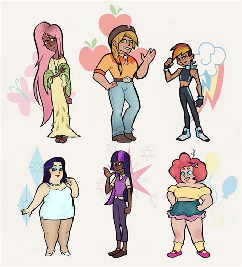 Human Ponies by M8tuna on DeviantArt