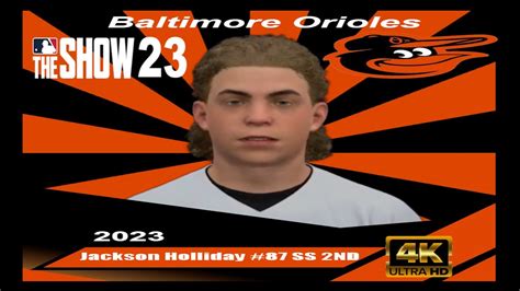 How To Create Jackson Holliday Mlb The Show Youtube