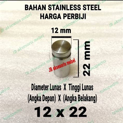 Jual PEN IKLAN 12 X 22 STAINLESS BAUT KACA AKRILIK 12X20 SIGN BOARD