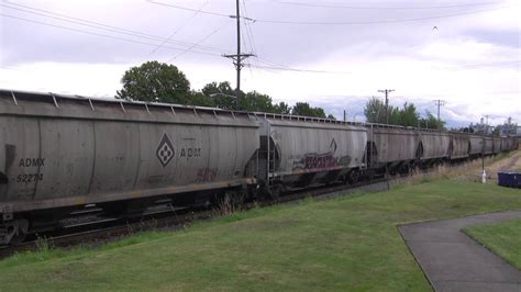 BNSF With NS S Lead An Fertilizer Or Feed Train Old Town Tacoma WA W