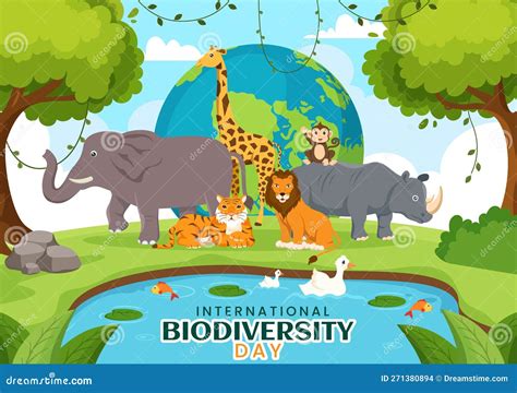 D A Mundial De La Biodiversidad El De Mayo Ilustraci N Con