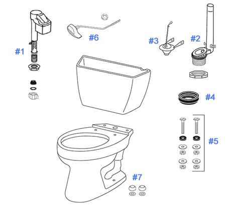 Toto Toilet Parts List