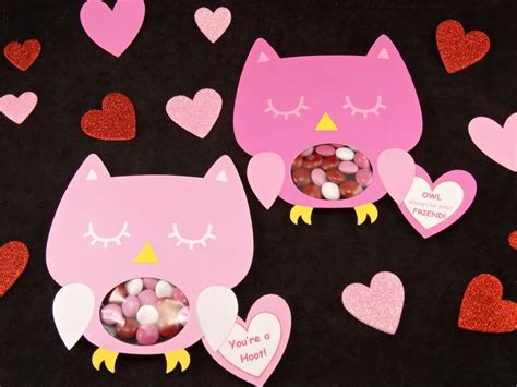 Diy Owl Valentines Candy Cards Free Printable Perfect For School