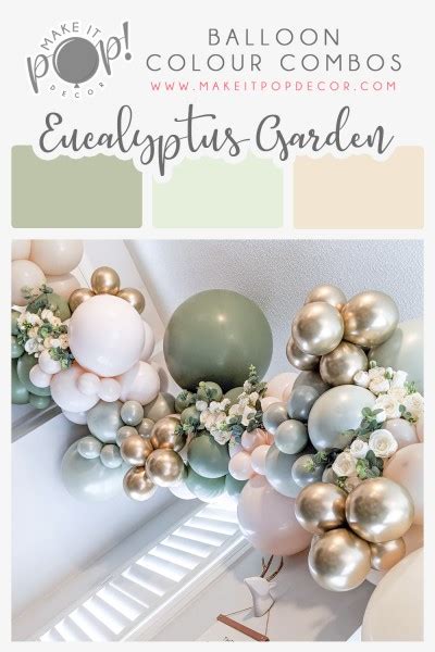 Balloon Colour Combo Eucalyptus Garden Make It Pop Decor