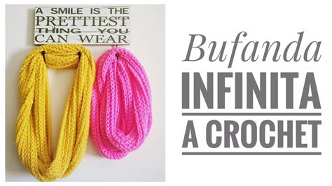 Tutorial 2 Bufanda Infinita A Crochet Infinity Crochet Scarf