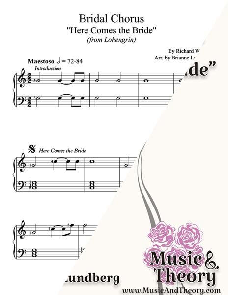 Here Comes the Bride Piano Sheet Music | MusicAndTheory.com