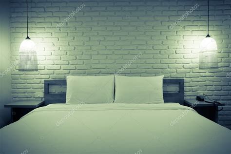 Empty bed in the room — Stock Photo © Deerphoto #83246020