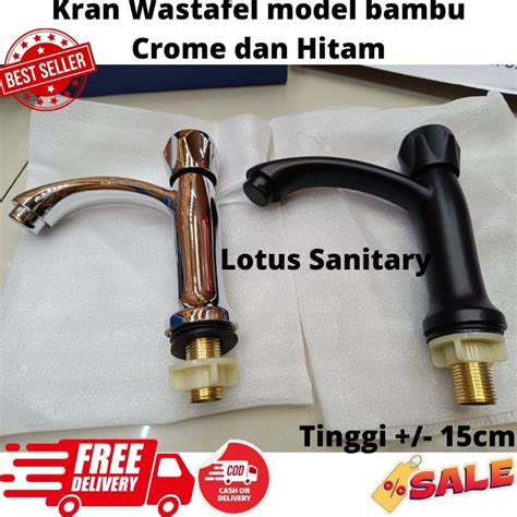 Jual Kran Air Wastafel Keran Air Cuci Tangan Washtafel Model Bambu