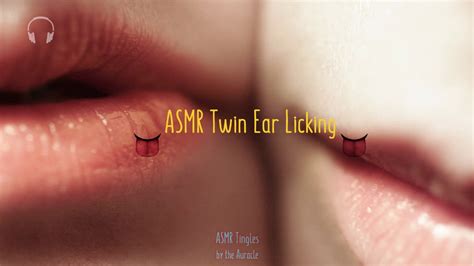 Twin ASMR Ear Licking Binaural Intense Mouth Sounds YouTube