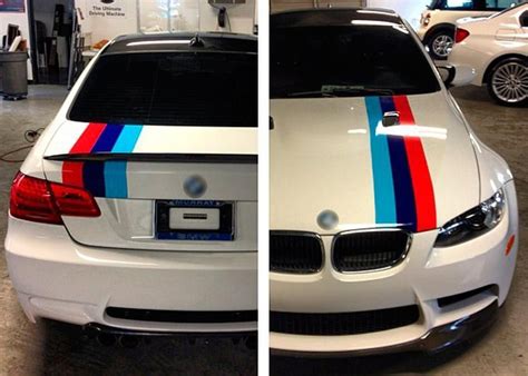 M colors Stripes Rally hood trunk Racing Motorsport vinyl decal sticker for BMW | Bmw, Car ...