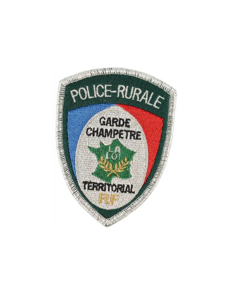 ECUSSON TISSU POLICE RURALE GARDE CHAMPETRE