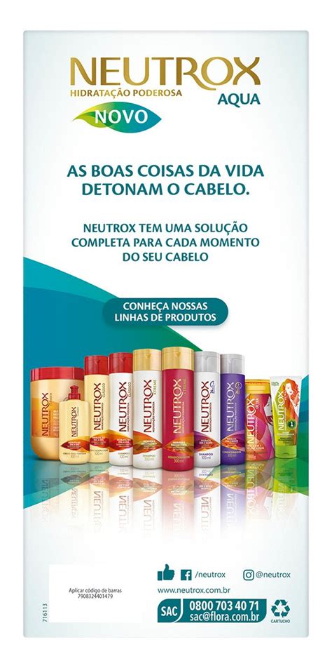 Kit Neutrox Aqua Shampoo 300ml Condicionador 200ml MercadoLivre