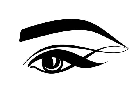 Vecteur Stock Eyes With Eyebrow And Long Eyelashes And Tweezers To Logo