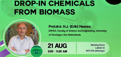 Guest Lecture Drop In Chemicals From Biomass Sekolah Ilmu Dan