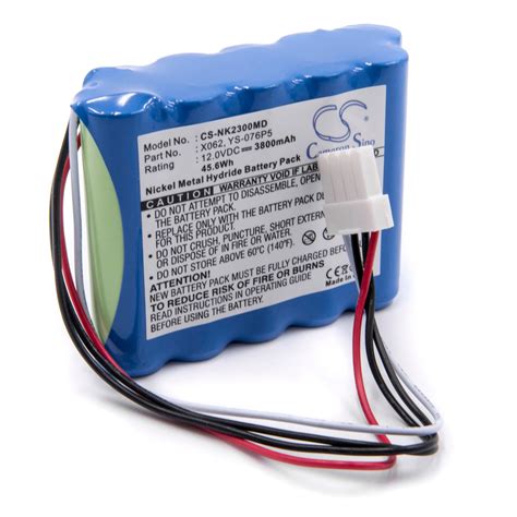 Vhbw Batterie Remplacement Pour Nihon Kohden 10HP 4 3FAUR NK 10HR 4