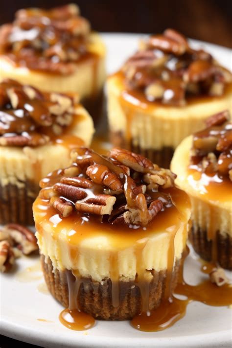 Mini Pecan Pie Cheesecakes - That Oven Feelin