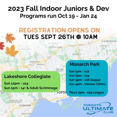 Reminder Registration For Tuc Fall Indoor Adult Leagues And