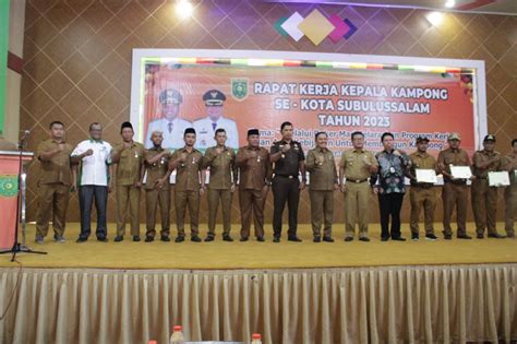 Pemkot Wali Kota Subulussalam Membuka Rapat Kerja Kepala Kampong Se