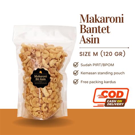 Delish Snacks Makaroni Bantet Asin Snack Cemilan Camilan Makanan