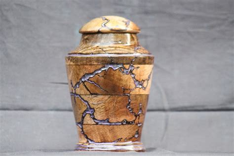 Amazon Wooden Urn Box Lichtenberg Figure Resin Urn Cremation Urn