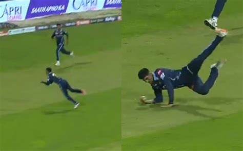 Watch Shubman Gill Takes A Stunning Catch To Dismiss Even Lewis