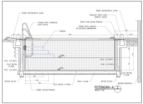 Detail Gambar Kerja Struktur Kolam Renang Koleksi Nomer 26