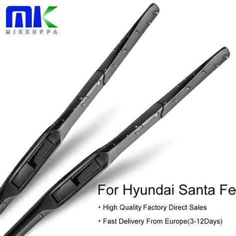 Mikkuppa Wiper Blades For Hyundai Santa Fe SM CM DM Model Year From