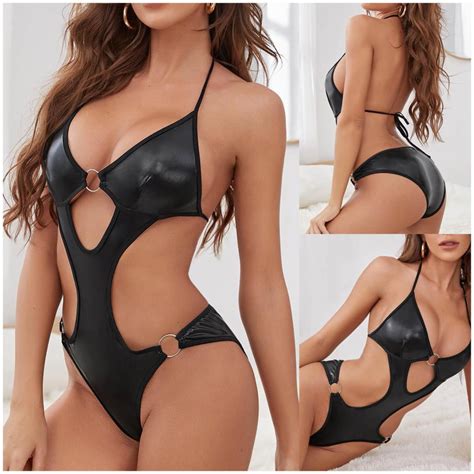 Homadles Lingerie For Women Cutout Sleepwear Slim Fit Sexy One Piece