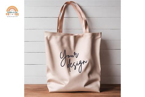 Natural Canvas Totebag Mockup Graphic By Printablesbyashi · Creative Fabrica