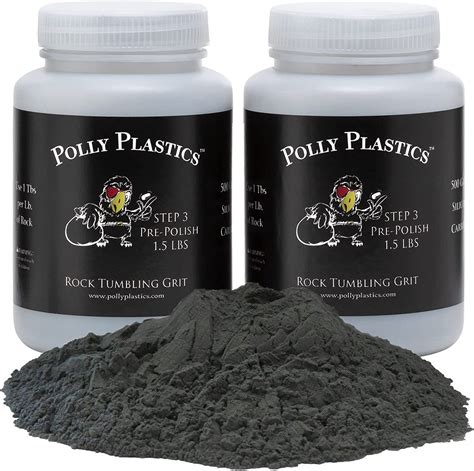 Polly Plastics Rock Tumbler Media Grit Refill Pre Polish 500 Silicon