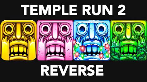 Temple Run Reverse Gameplay Sky Summit Vs Frozen Shadows Vs Blazing