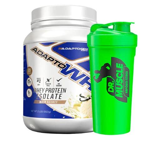 Adapto Whey Protein Isolate 912g Diversos Sabores Adaptogen Science