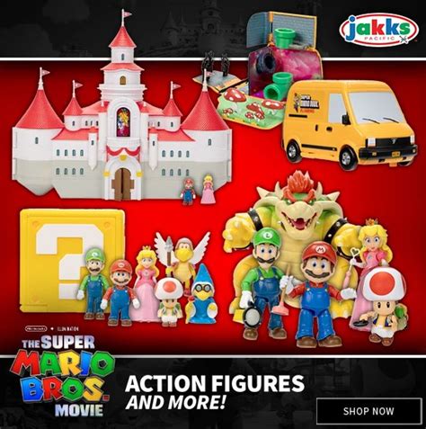 Jakks Pacific Super Mario Bros Movie Figures Playset Pre Orders