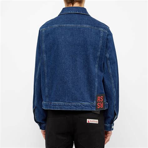 Raf Simons Slim Fit Denim Jacket Navy END US