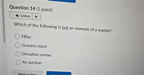 Solved Question Point Listenwhich Of The Following Is Chegg