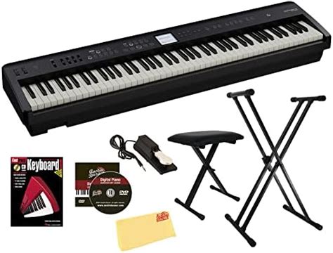 Amazon Roland FP E50 88 Key Digital Piano Black Bundle With