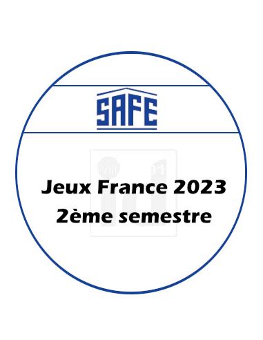 SAFE dual FRANCE 2023 2ème semestre feuilles préimprimées SAFE 2023