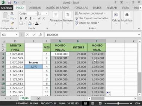 Tabla de amortización Interés simple e interés compuesto Excel 2 YouTube