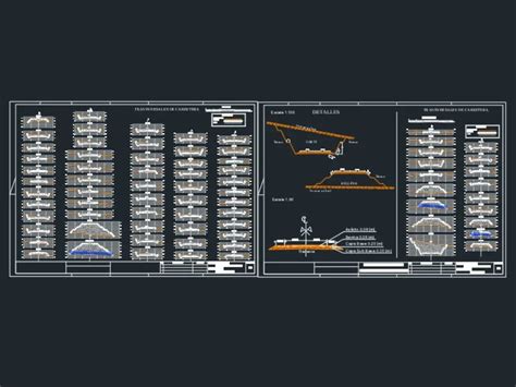 Secciones Transversales Para Ing Civil En Dwg Librer A Cad