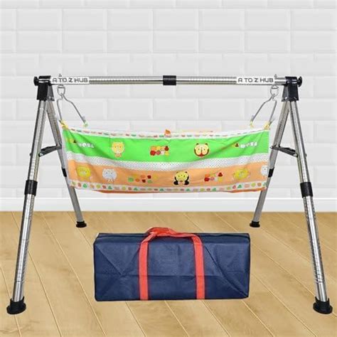 A To Z Hub Baby Cradle N Swing Ghodiyu With Indian Style Hammock Having