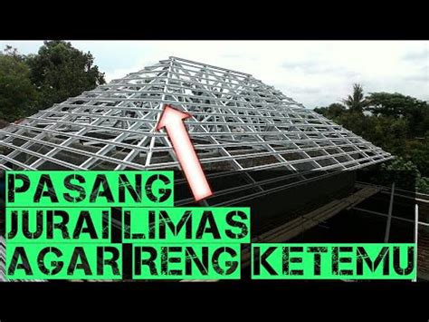 Cara Pemasangan Jurai Baja Ringan Atap Limas Agar Reng Bertemu Youtube