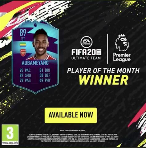 Fifa Sbc Aubameyang Potm Di Settembre Della Premier League