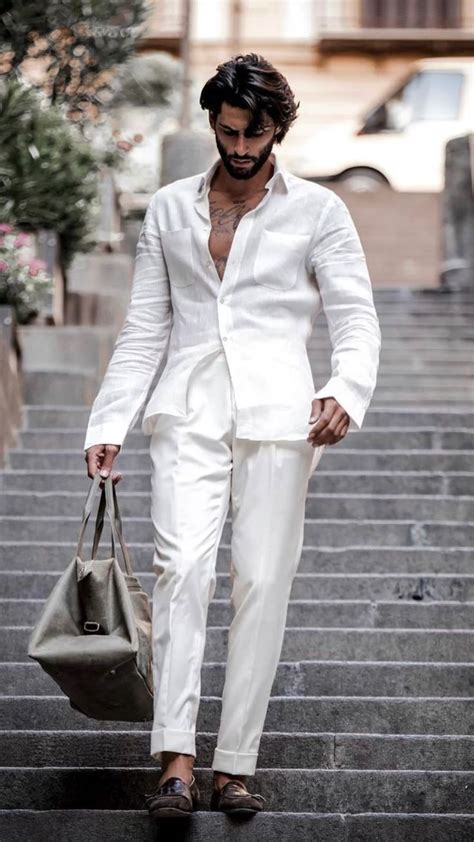 White On White Outfits For The Summer Mens Business Casual Outfits