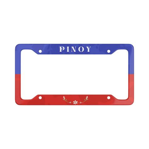 Philippines License Plate Frame Personalized, Philippine Flag Car Plate ...