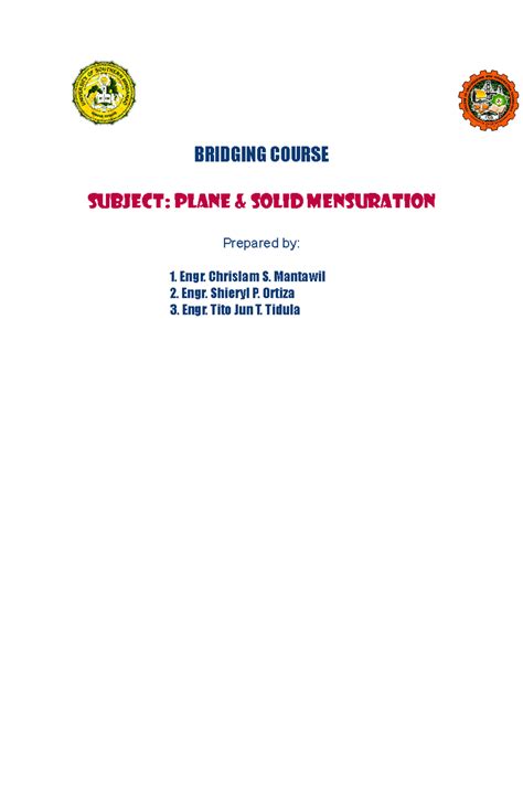 Plane And Solid Mensuration Student S Guide 6