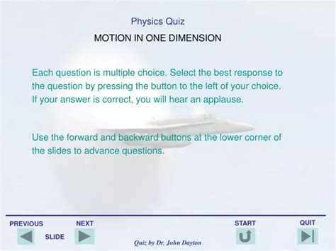 Best Motion In One Dimension Questions And Answers