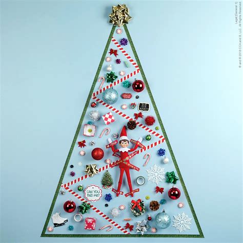 Christmas Tree Collage | The Elf on the Shelf