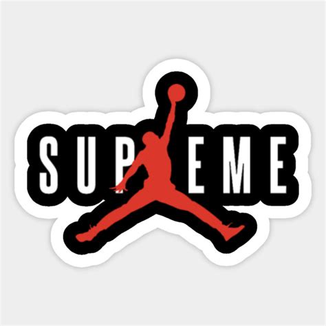 supreme jordan tshirt - Supreme Jordan - Sticker | TeePublic