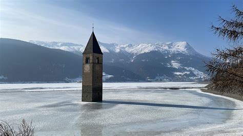 Reschensee Frozen Lake Winter - Free photo on Pixabay - Pixabay